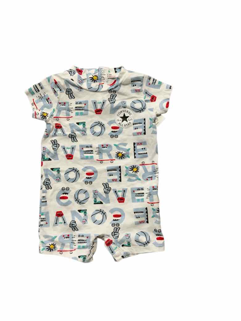 Converse All Star (B) White Infant Size 3 MO Boys 1PC Casual