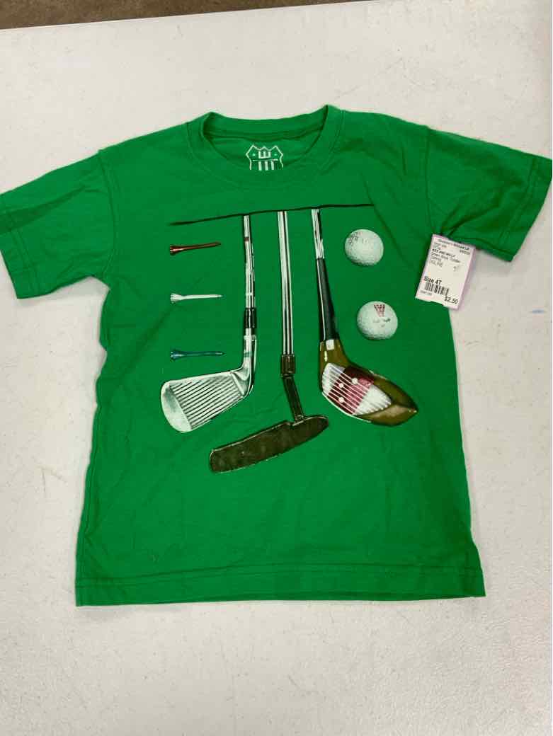 WES AND WILLY Green Toddler Size 4T Boys SSTop