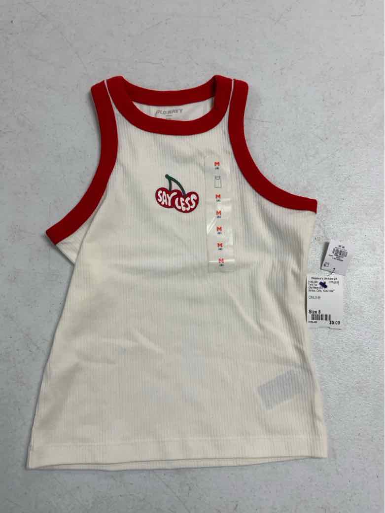 Old Navy (C) White Youth Size 8 Girls TankTop