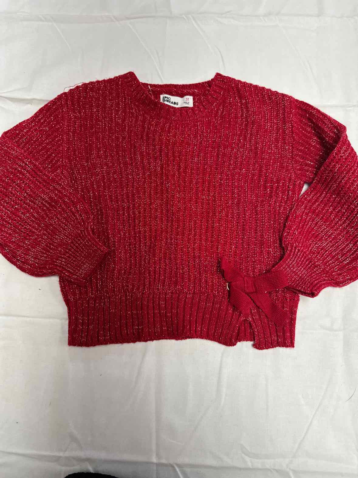 Epic Threads (D) Red Toddler Size 3T Girls LSTop