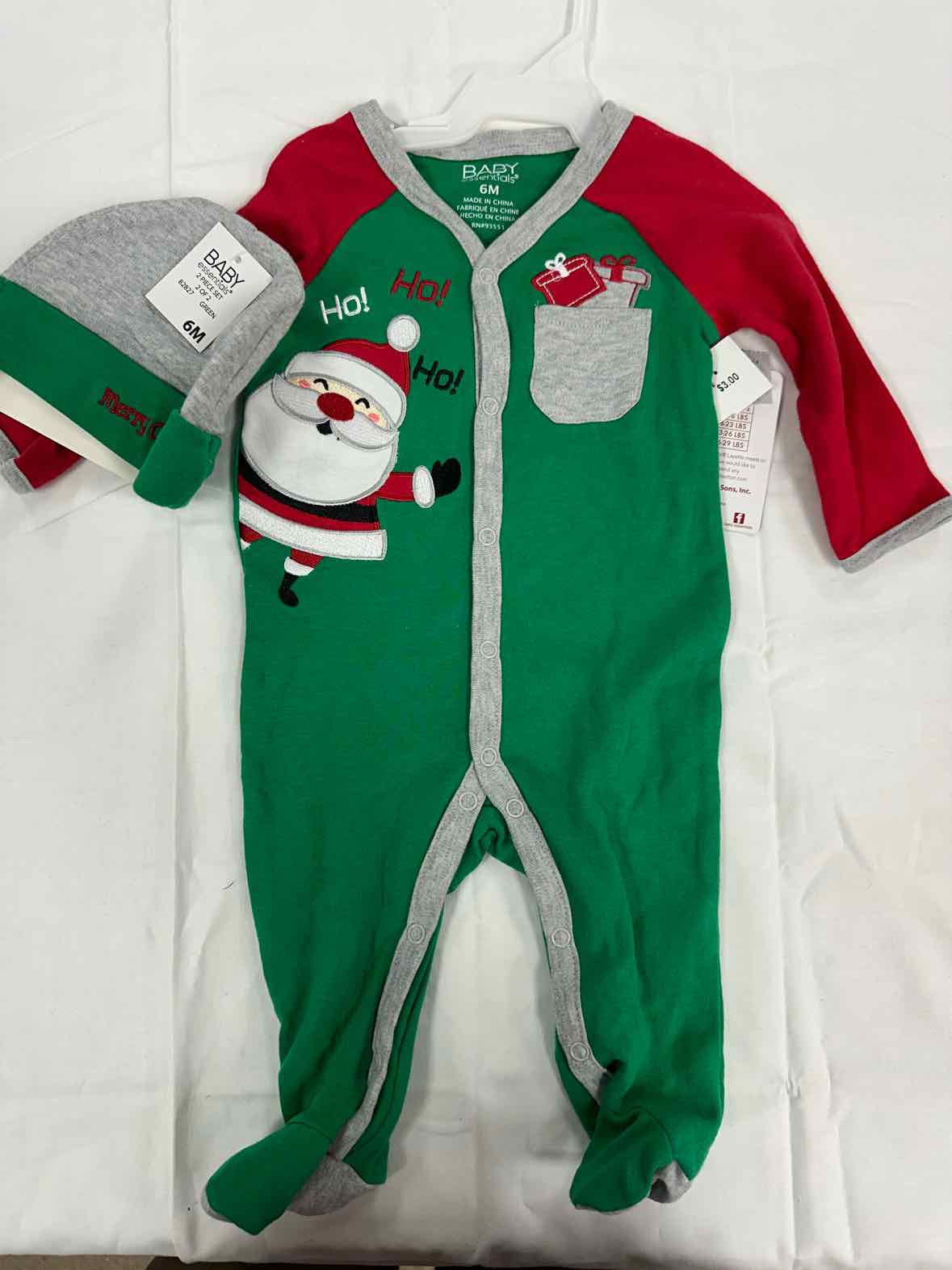 Baby Essentials (D) Red Infant Size 6 MO Boys 1PCSleepwear
