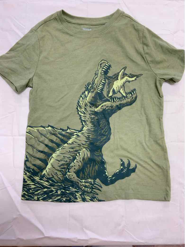 Cat and Jack (D) Green Youth Size 8 Boys SSTop