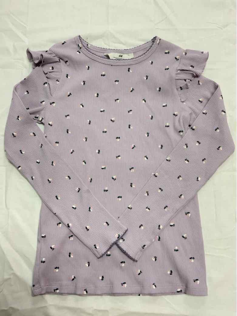H & M (D) Purple Youth Size 10 Girls LSTop