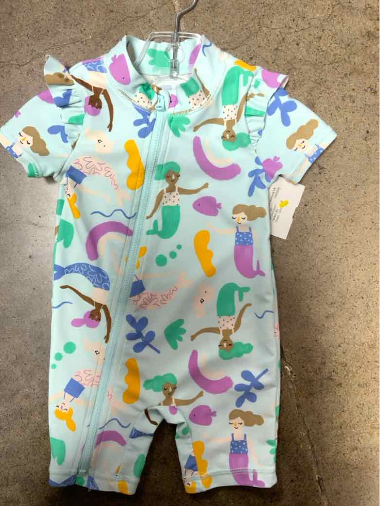 Carters (C) Green Infant Size 6 MO Girls 1PCSwimwear