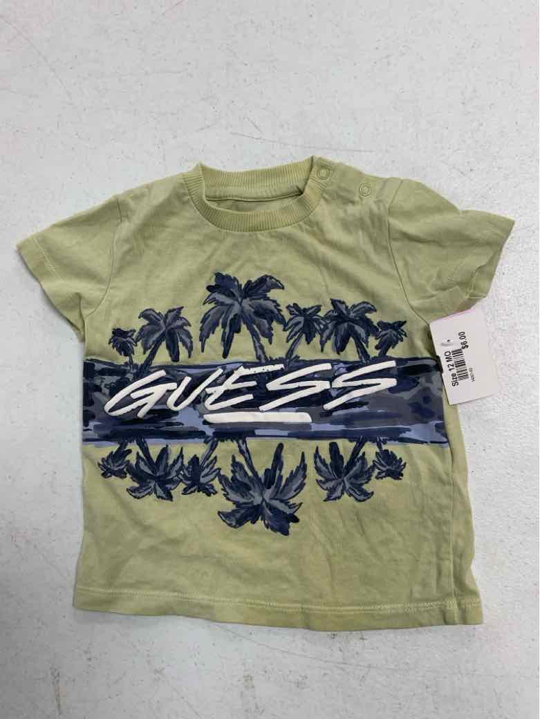 Guess (A) Green Infant Size 12 MO Boys SSTop