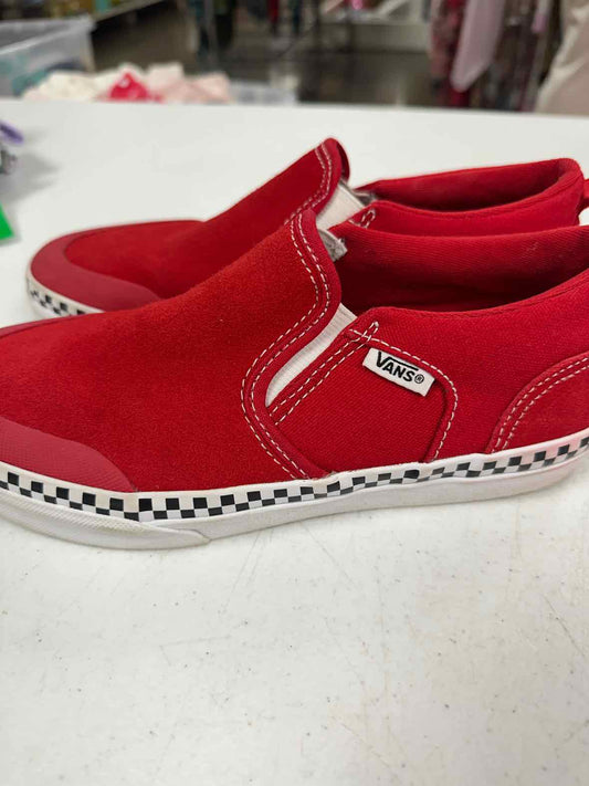 Vans (C) Red Youth Shoe Size 4 (Youth) Boys Casual Shoes