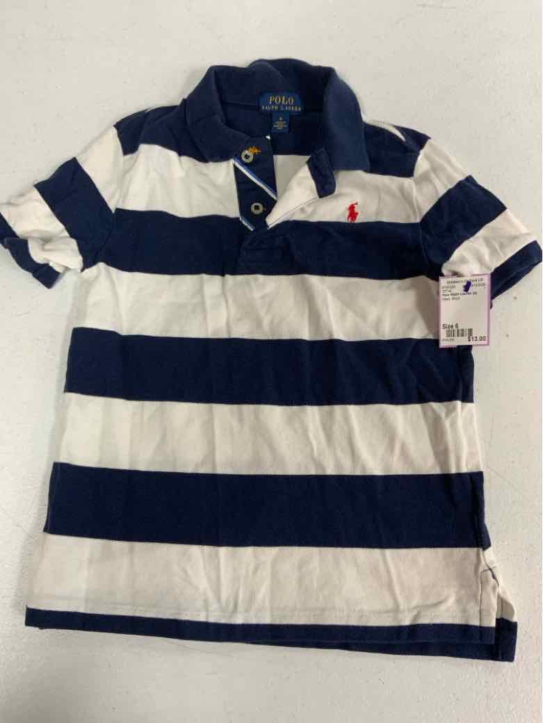 Polo Ralph Lauren (A) Navy Youth Size 6 Boys SSTop