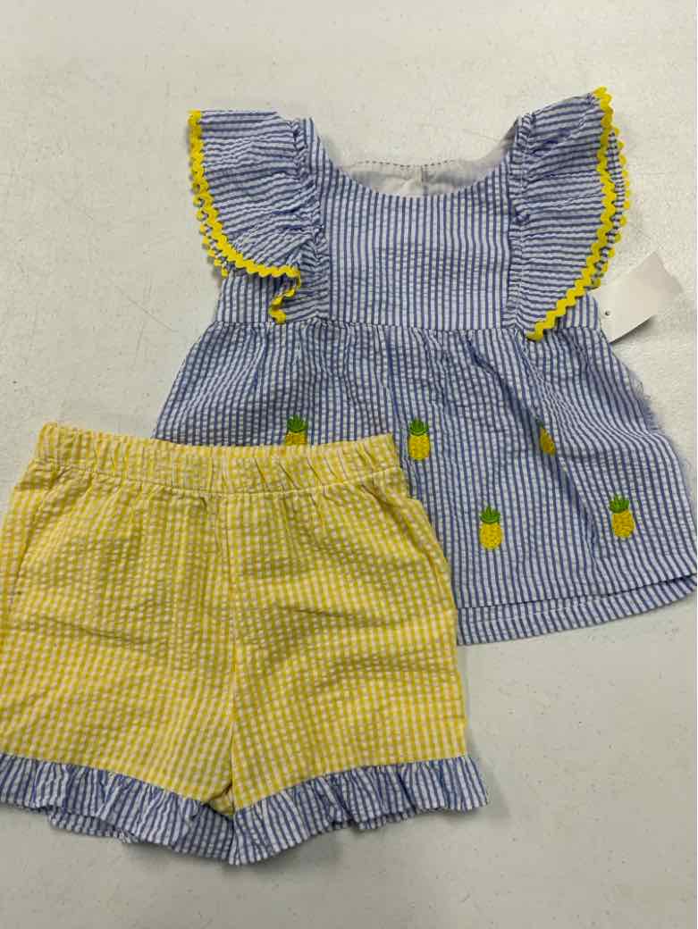 Rare Editions (B) Blue Yellow Toddler Size 5 Girls 2PCCasual