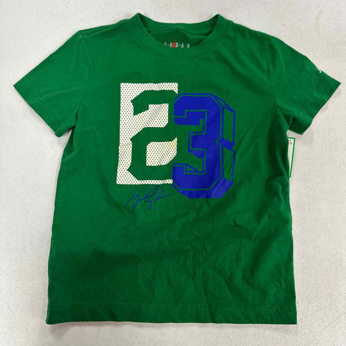 Jordan (B) Green Youth Size 6 Boys SSTop