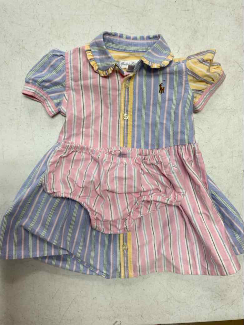 Ralph Lauren (A) Blue Infant Size 6 MO Girls 2PC Casual
