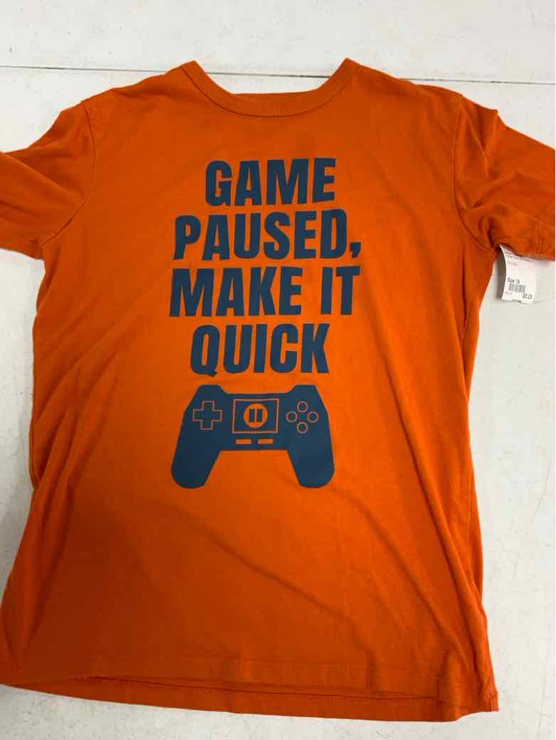 Children's Place (D) Orange Youth Size 14 Boys SSTop