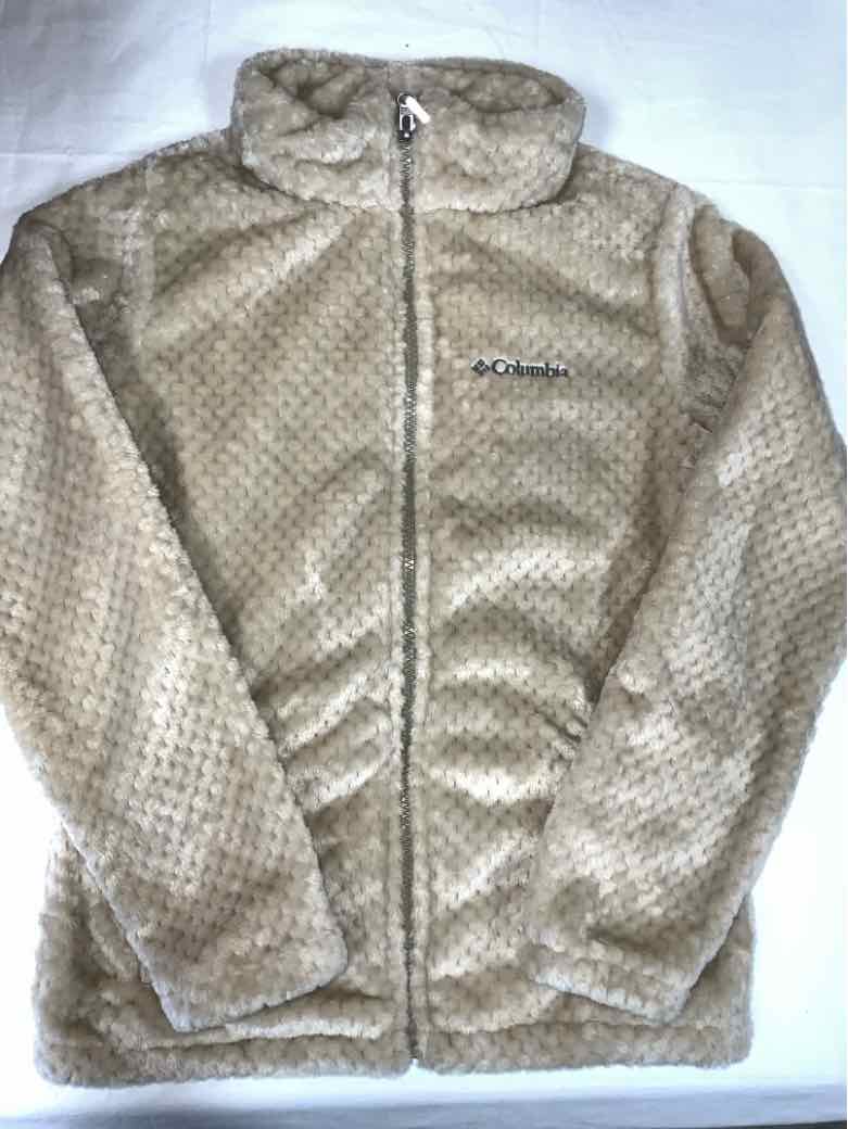 Columbia - Clothing (B) Cream Youth Size 14 Girls Jacket Fleece