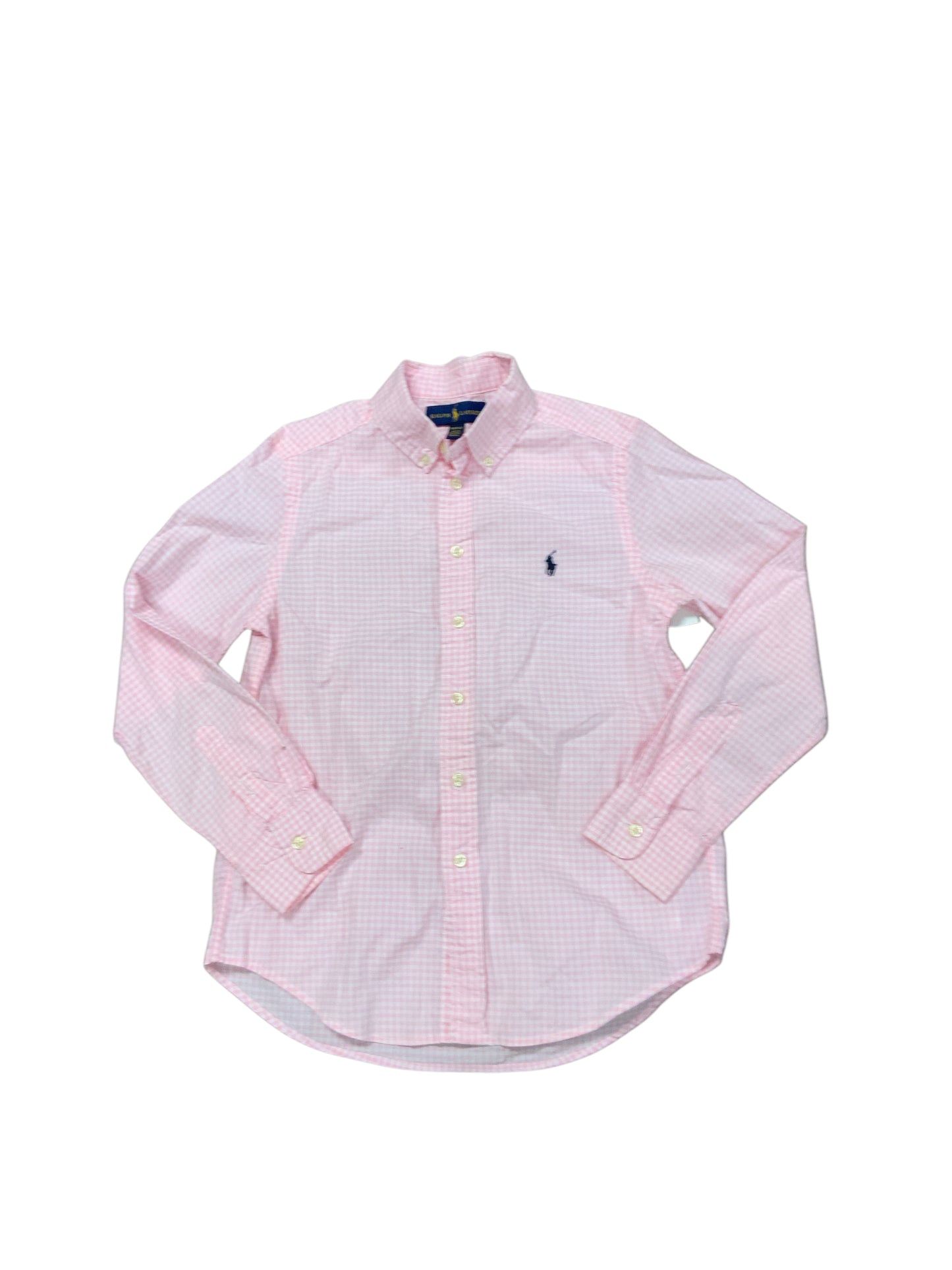 Ralph Lauren (A) Pink Youth Size 12 Girls ButtondownLS