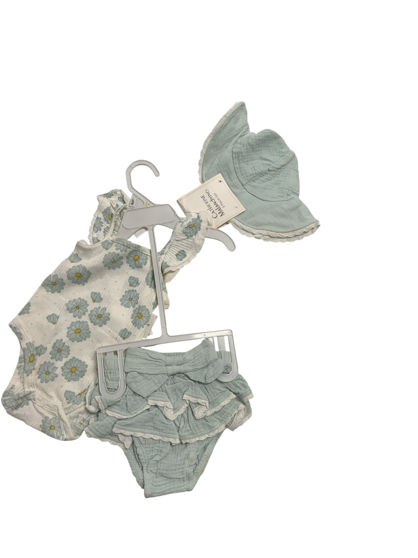 Catherine Maladrino (D) Blue Infant Size 6 MO Girls 3PC Casual