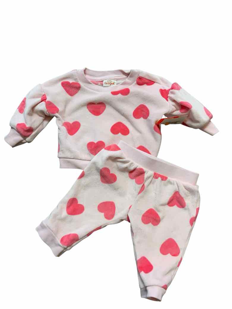 Cat and Jack (D) Valentines Infant Size 0-3 MO Girls 2PC Casual