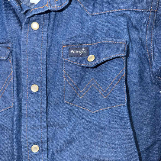 Wrangler (C) Blue Toddler Size 6 Boys LSTop