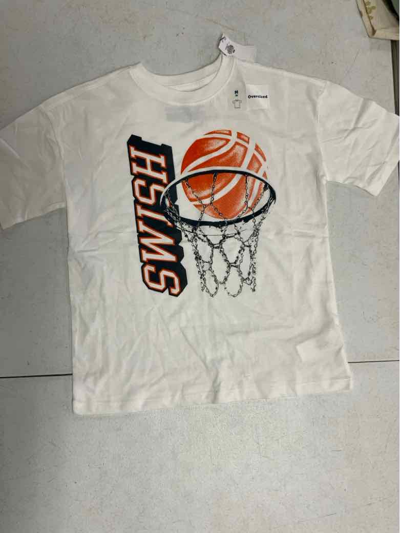 Old Navy (C) White Youth Size 8 Boys SSTop