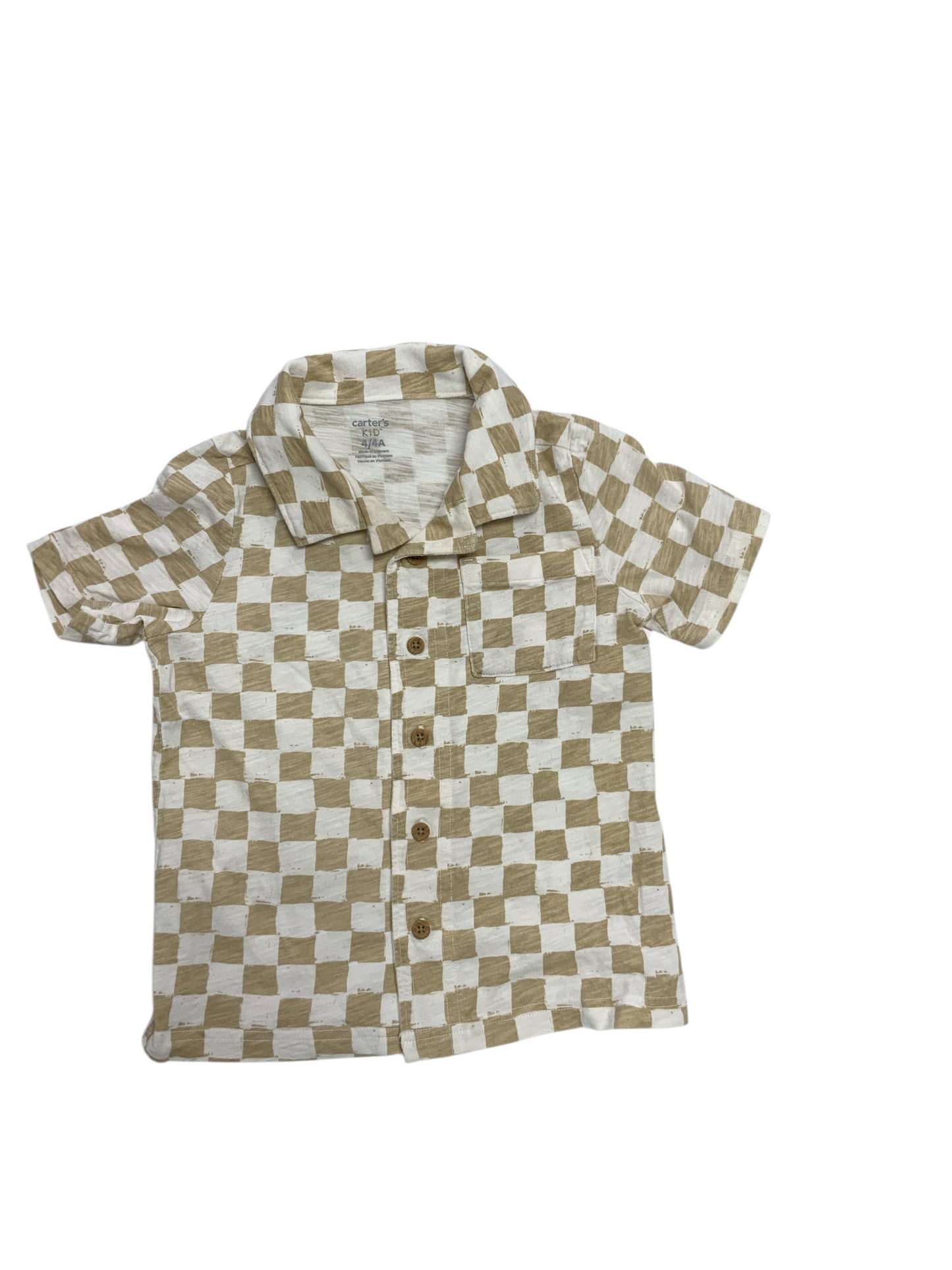 Carters (C) Khaki Toddler Size 4 Boys ButtondownSS