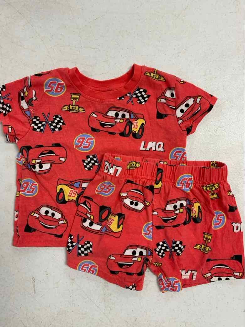 Disney (B) Red Infant Size 24 MO Boys 2PC Casual