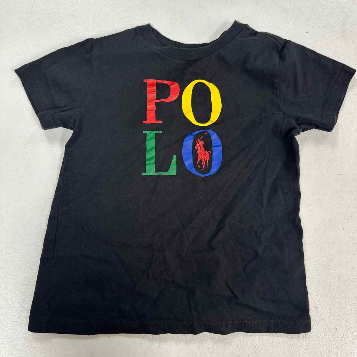 Polo Ralph Lauren (A) Black Youth Size 6 Boys SSTop