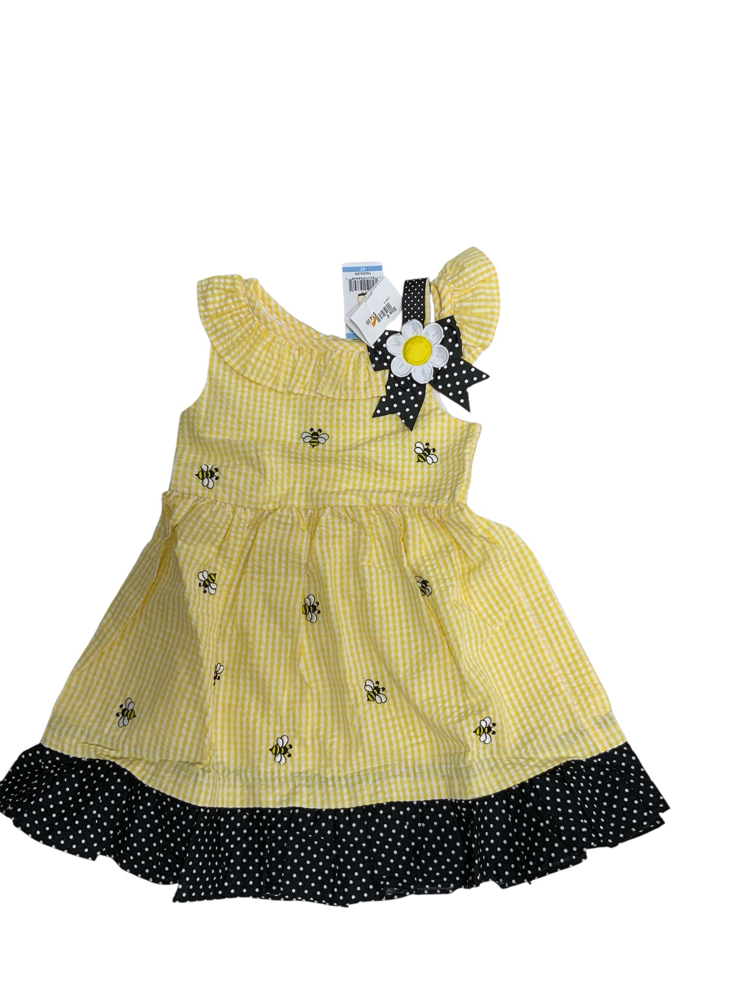 Counting Daisies (AA) Yellow Toddler Size 4 Girls CasualDress