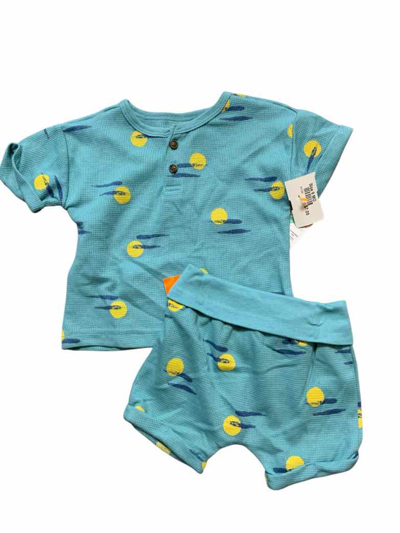 Carters (C) Blue Infant Size 9 MO Boys 2PC Casual