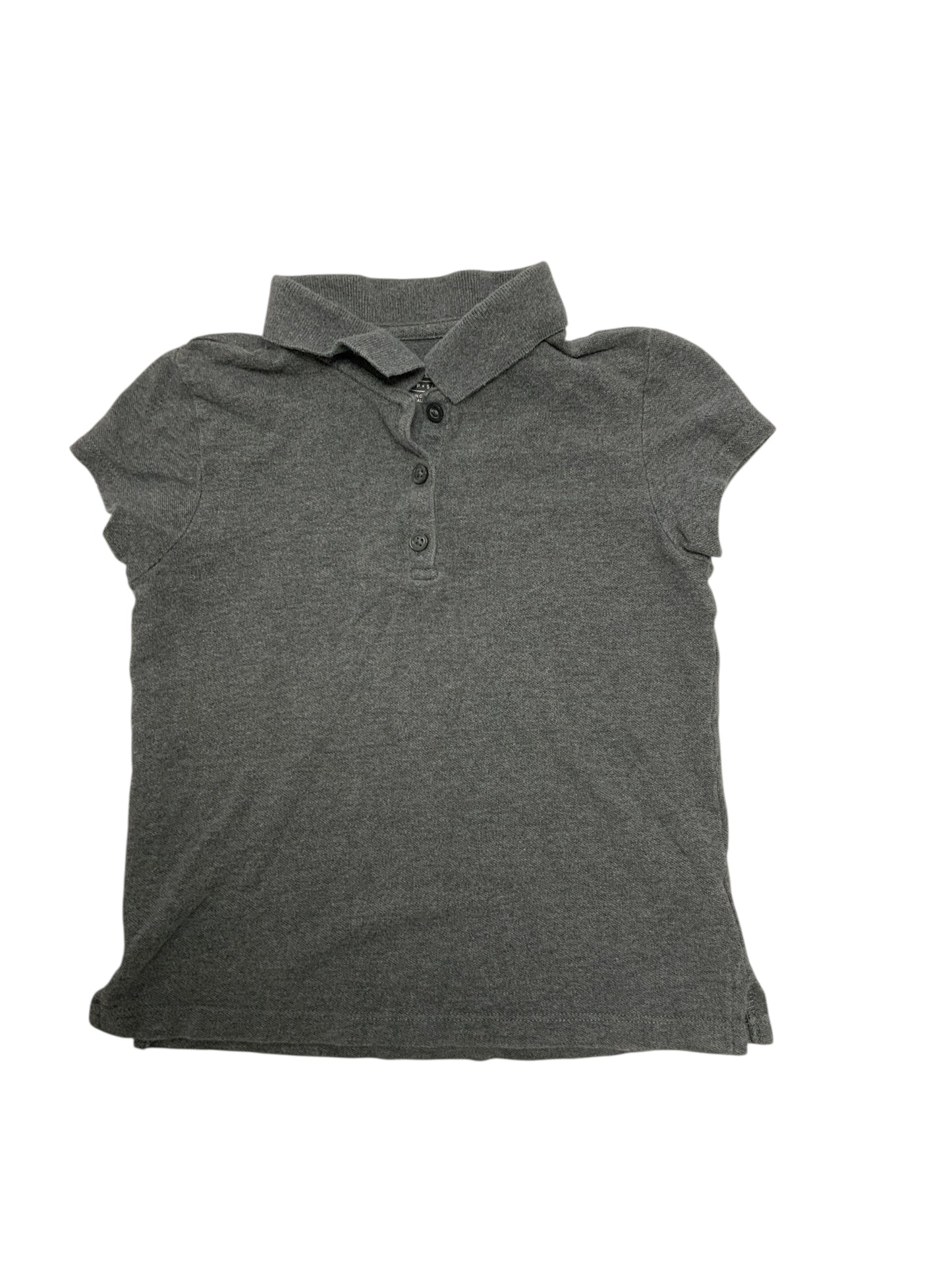 Children's Place (D) Gray Youth Size 6 Girls UniformTopSS