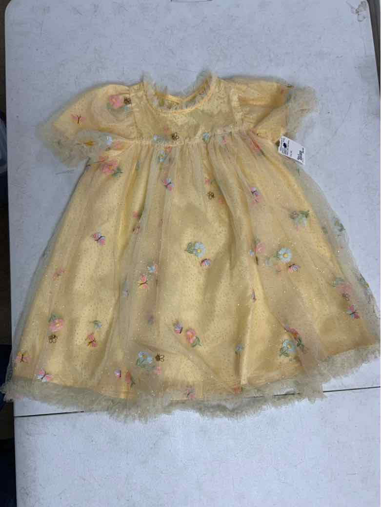 AUDREY COMILLE Yellow Toddler Size 4 Girls CasualDress