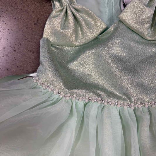 Rare Editions (B) Mint Green Toddler Size 2T Girls PartyDress