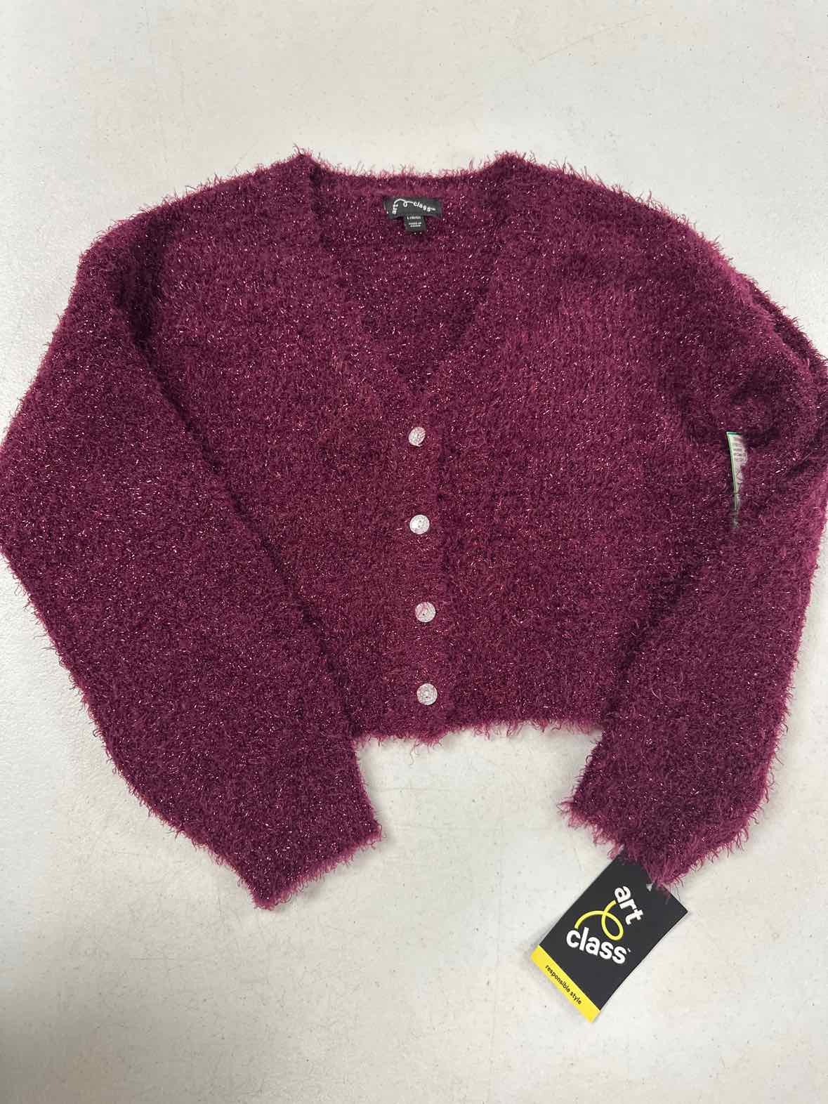 Art Class (D) Red Youth Size 12 Girls Sweatshirt