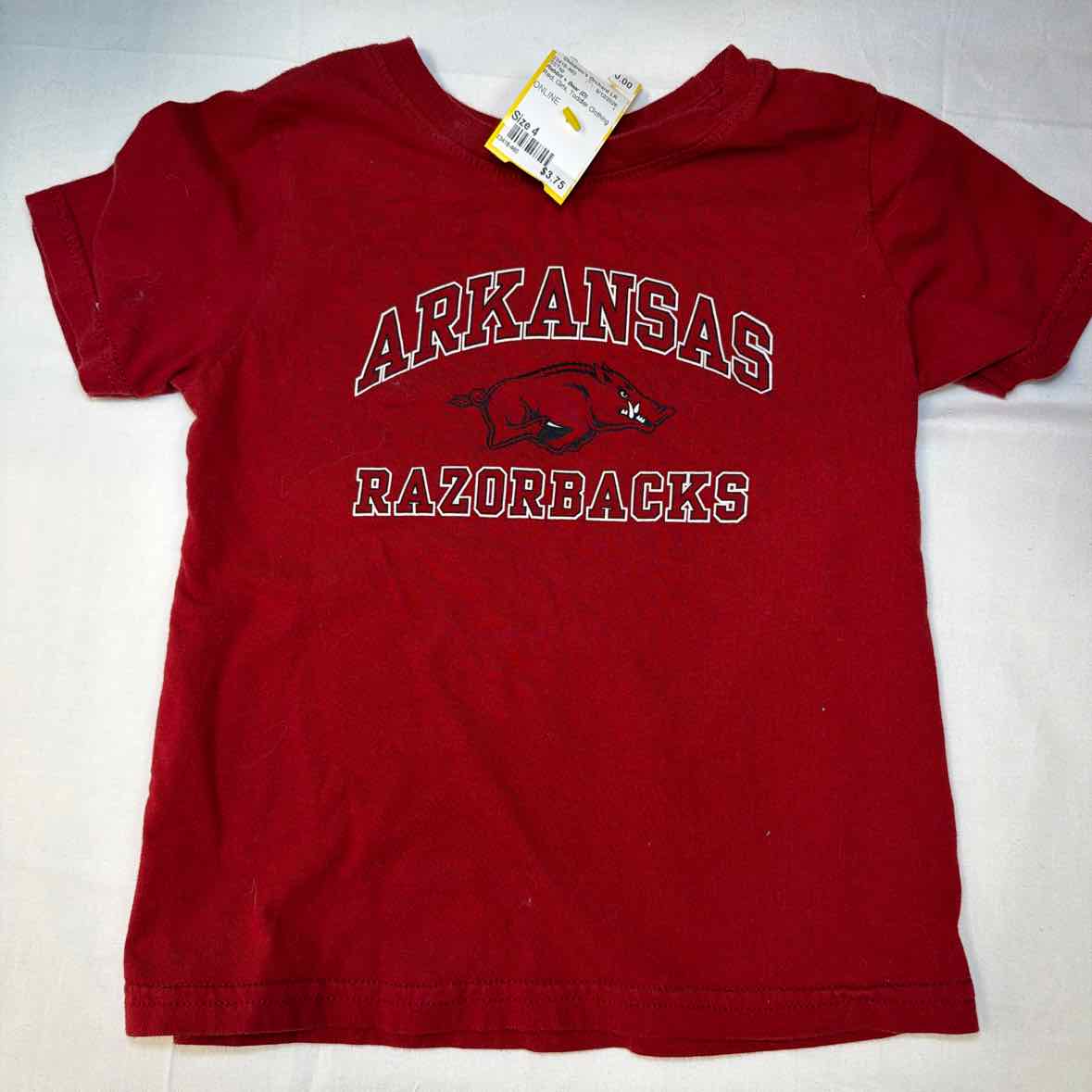 Rabbit + Bear (D) Red Toddler Size 4 Girls SSTop