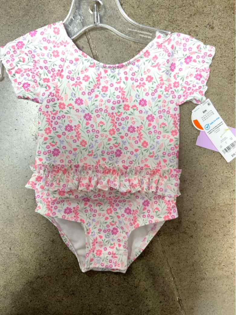 Carters (C) White Infant Size 6 MO Girls 1PCSwimwear