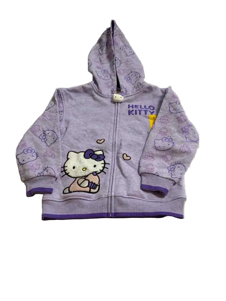 Hello Kitty (D) Purple Youth Size 6 Girls Jacket Light