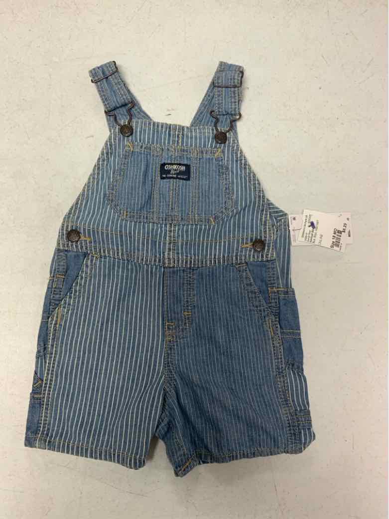 OshKosh BGosh Blue Infant Size 18 MO Boys Overall Short