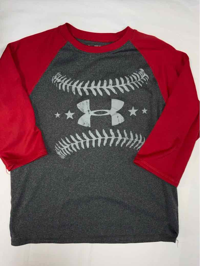 Under Armour (B) Red Youth Size 10 Boys LSTop