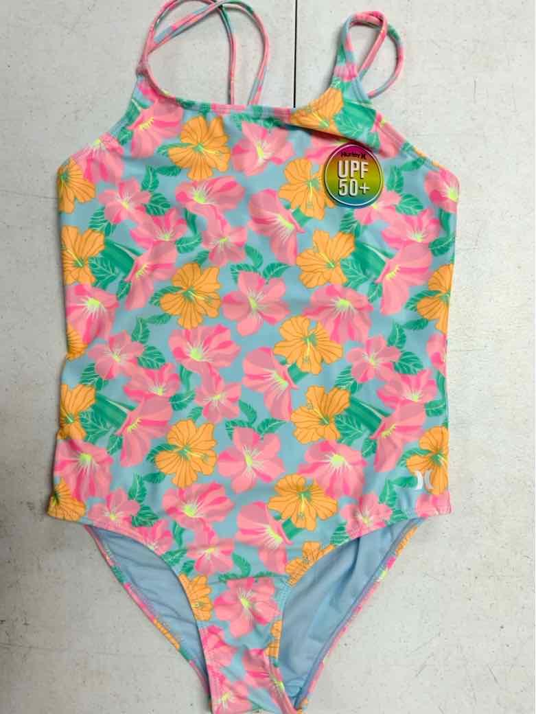 Hurley (C) Blue Youth Size 10 Girls 1PCSwimwear