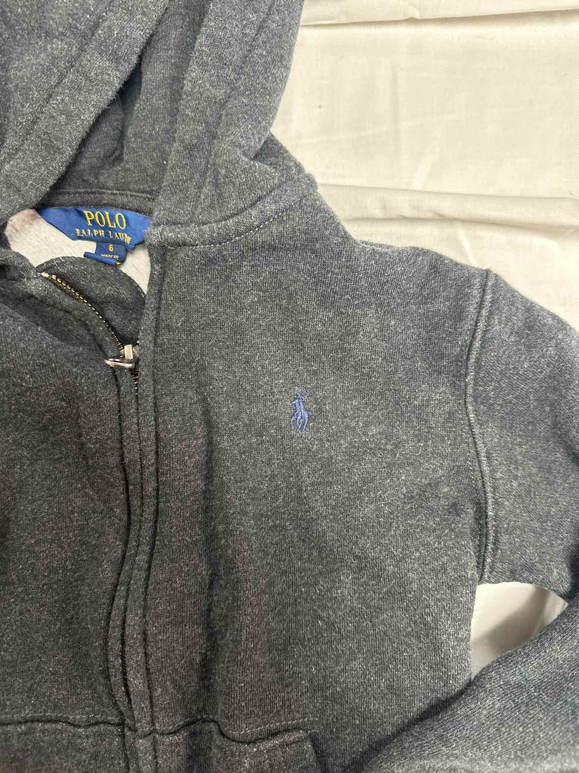 Polo Ralph Lauren (A) Gray Youth Size 6 Boys Jacket Light