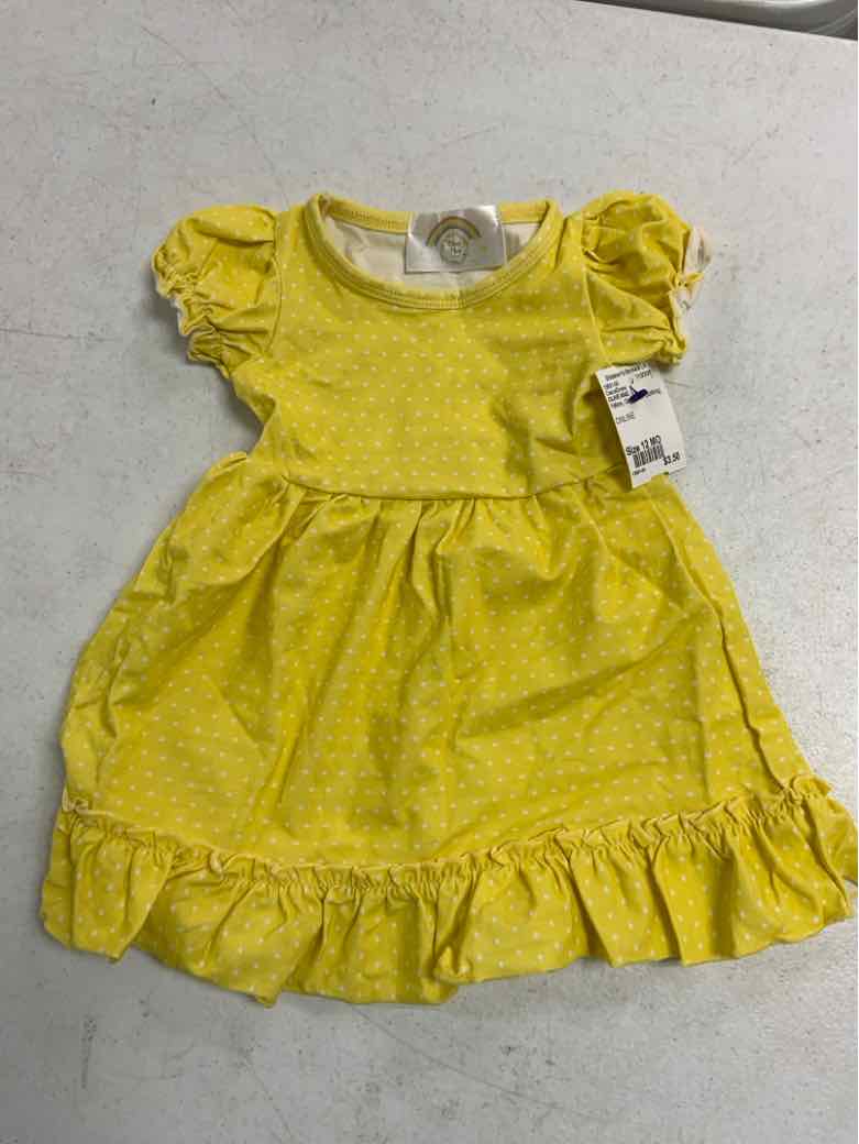 OLIVE MAE Yellow Infant Size 12 MO Girls CasualDress
