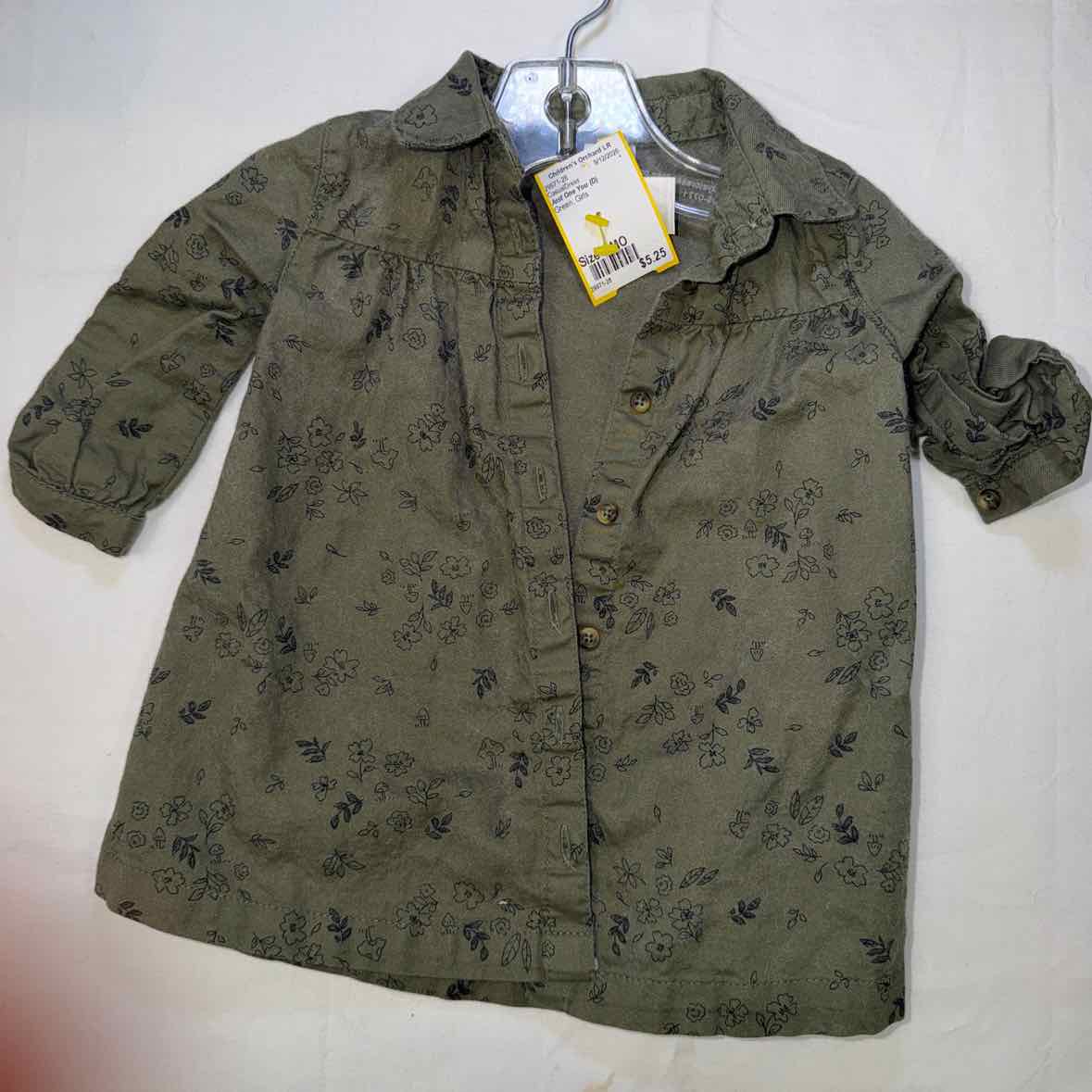 Just One You (D) Green Infant Size 6 MO Girls CasualDress