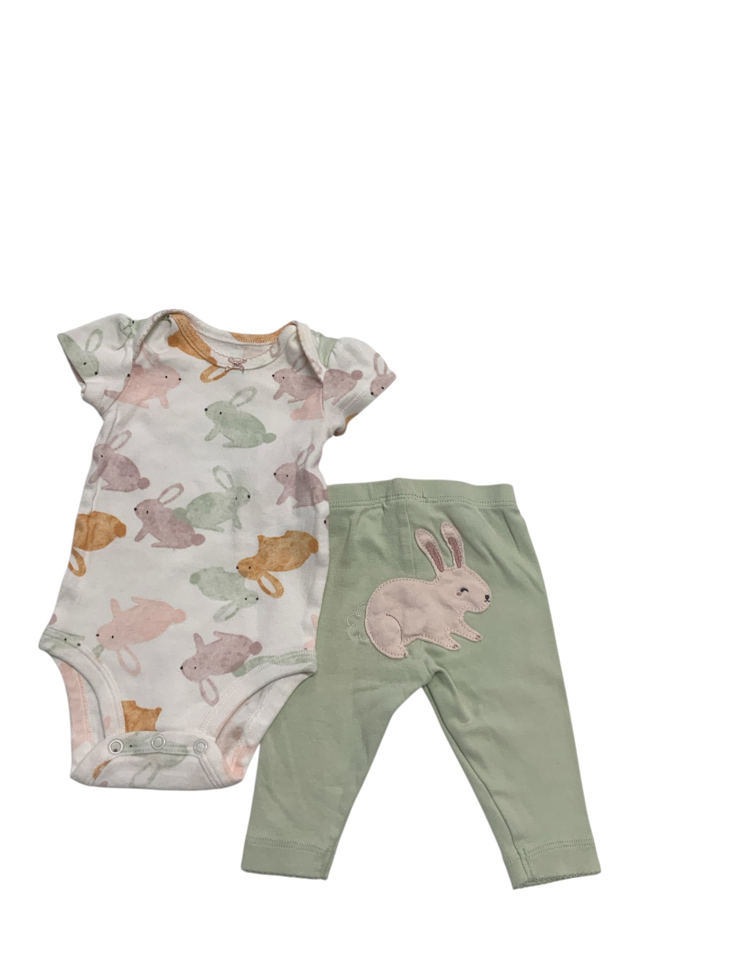 Carters (C) White Infant Size 3 MO Girls 2PC Casual