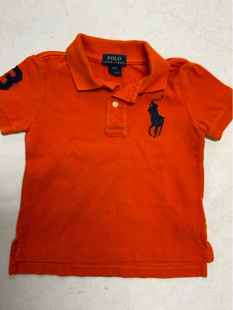 Polo Ralph Lauren (A) Orange Toddler Size 2T Boys SSTop