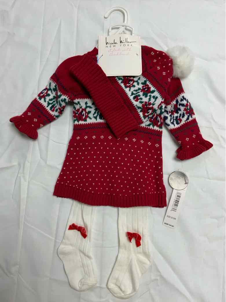 Nicole Miller (A) Red Infant Size 3 MO Girls 3PC Casual