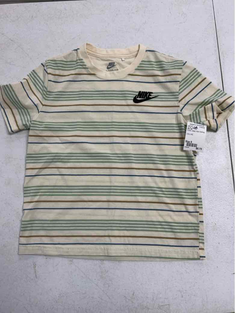 Nike (B) Cream Youth Size 6 Boys SSTop