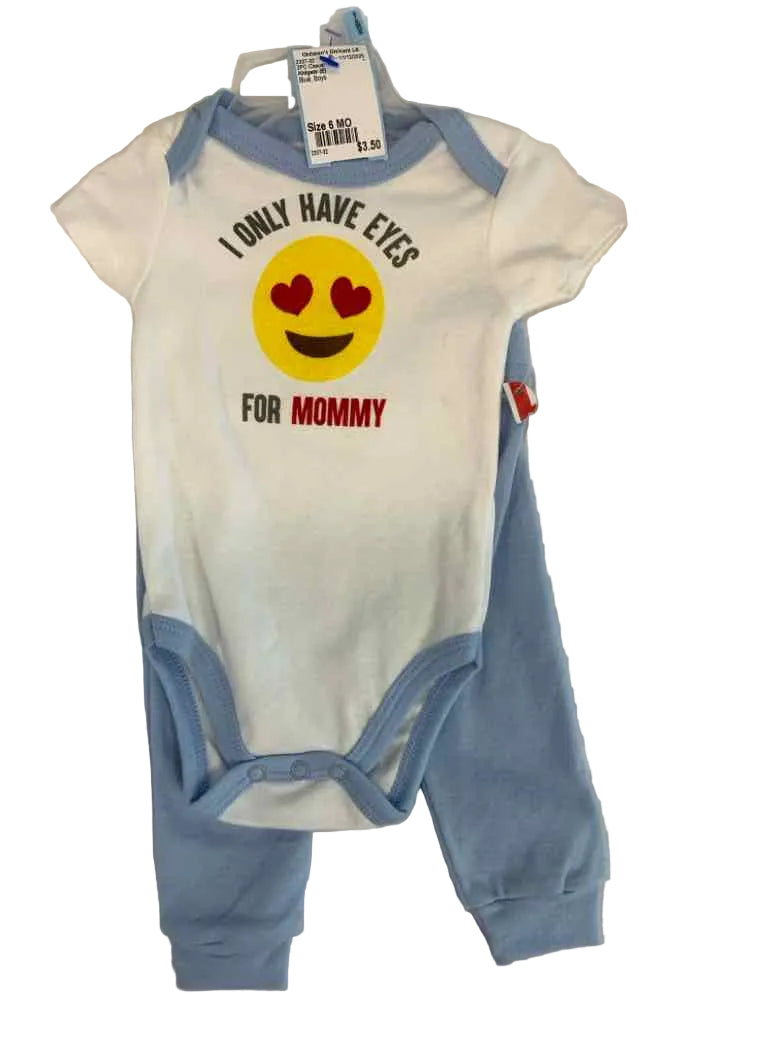 Kidgets (E) Blue Infant Size 6 MO Boys 2PC Casual