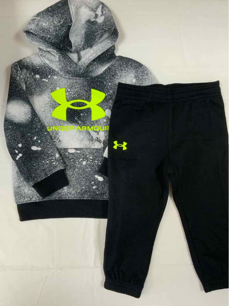Under Armour (B) Black Infant Size 18 MO Boys 2PC Casual