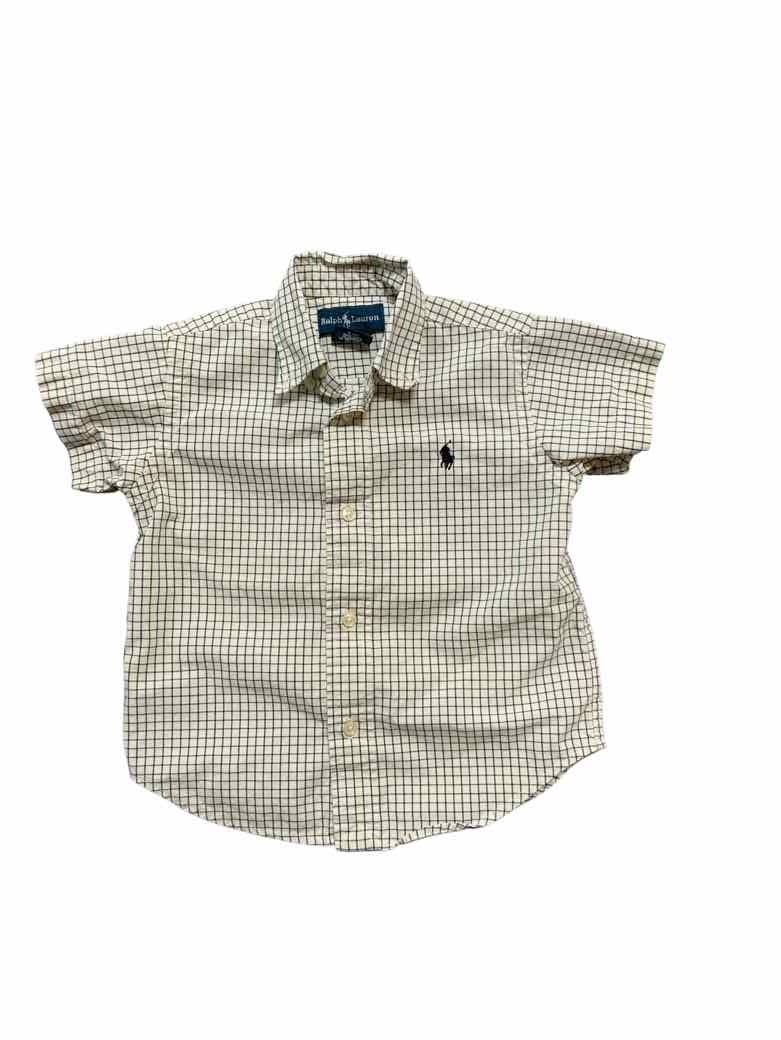 Ralph Lauren (A) Cream Infant Size 24 MO Boys ButtondownSS