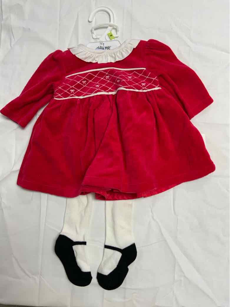 Little Me (C) Red Infant Size 3 MO Girls 3PC Casual