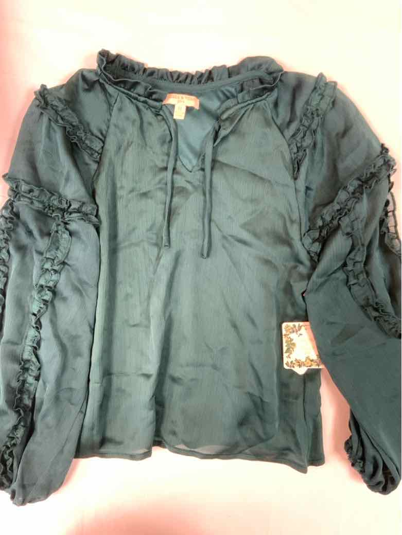 chelsea & violet Green Youth Size 12 Girls LSTop