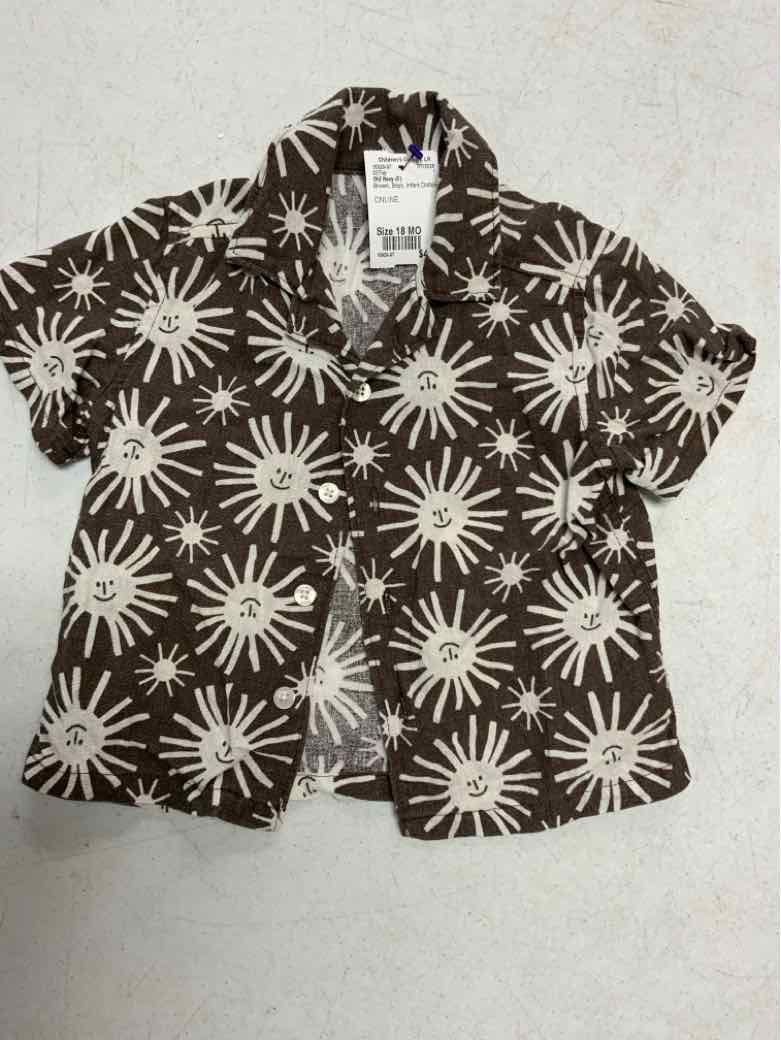 Old Navy (C) Brown Infant Size 18 MO Boys SSTop