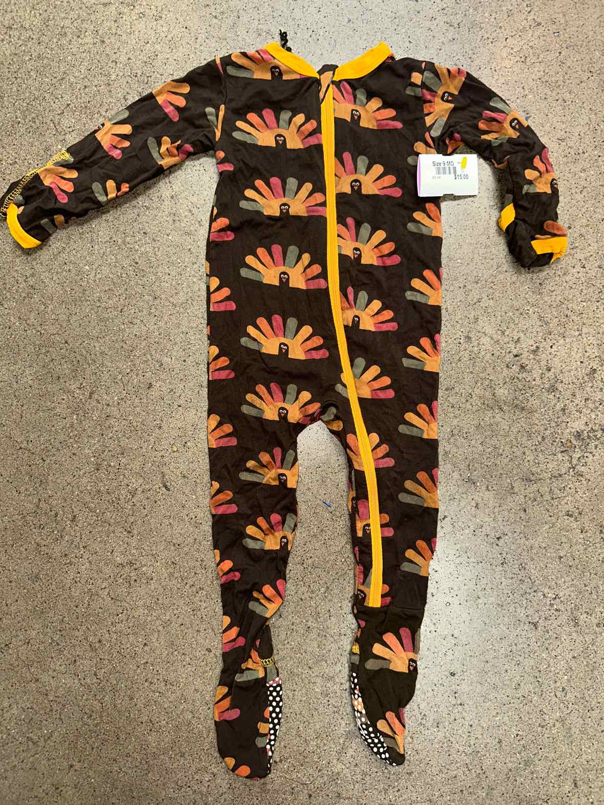 Kickee Pants (B) Brown Infant Size 9 MO Boys 1PCSleepwear